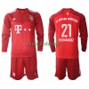 Maillot à Manches Longues FC Bayern Munich Lucas Hernandez 21 Domicile 2021-22 Pour Enfant